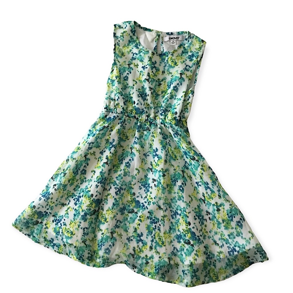 DKNY Sleeveless Floral Dress Size 6